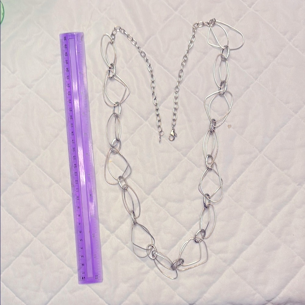Silver Chain Link Necklace